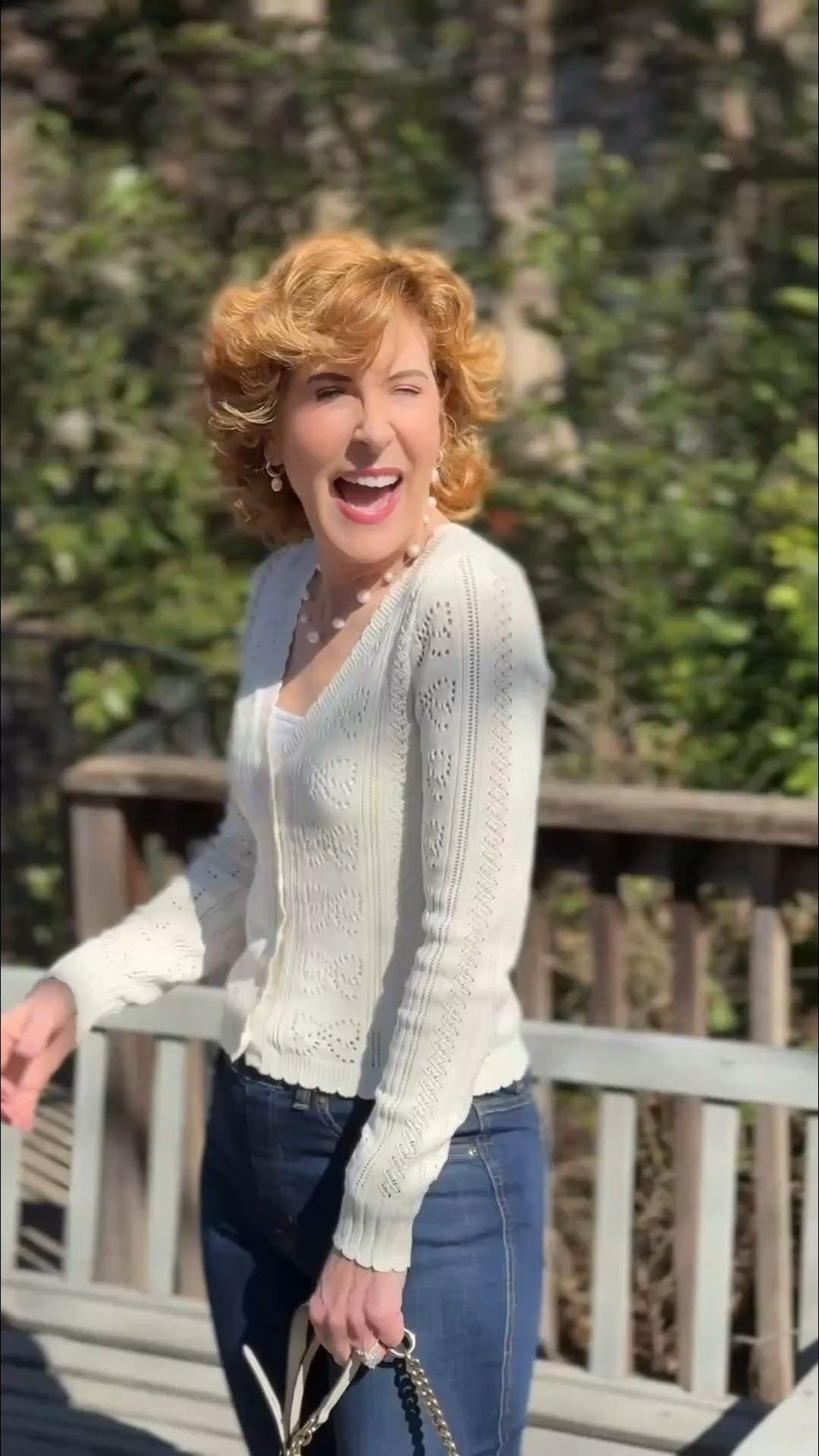 Such a pretty spring crochet cardigan with delicate pointelle stitching and scalloped trim for a soft, feminine feel. It’s lightweight enough to wear as a top and layers beautifully, too. Styled with my pull-on flare jeans that smooth everything out and ivory booties I reach for all season long.

#LTKootd #LTKSeasonal #LTKOver40