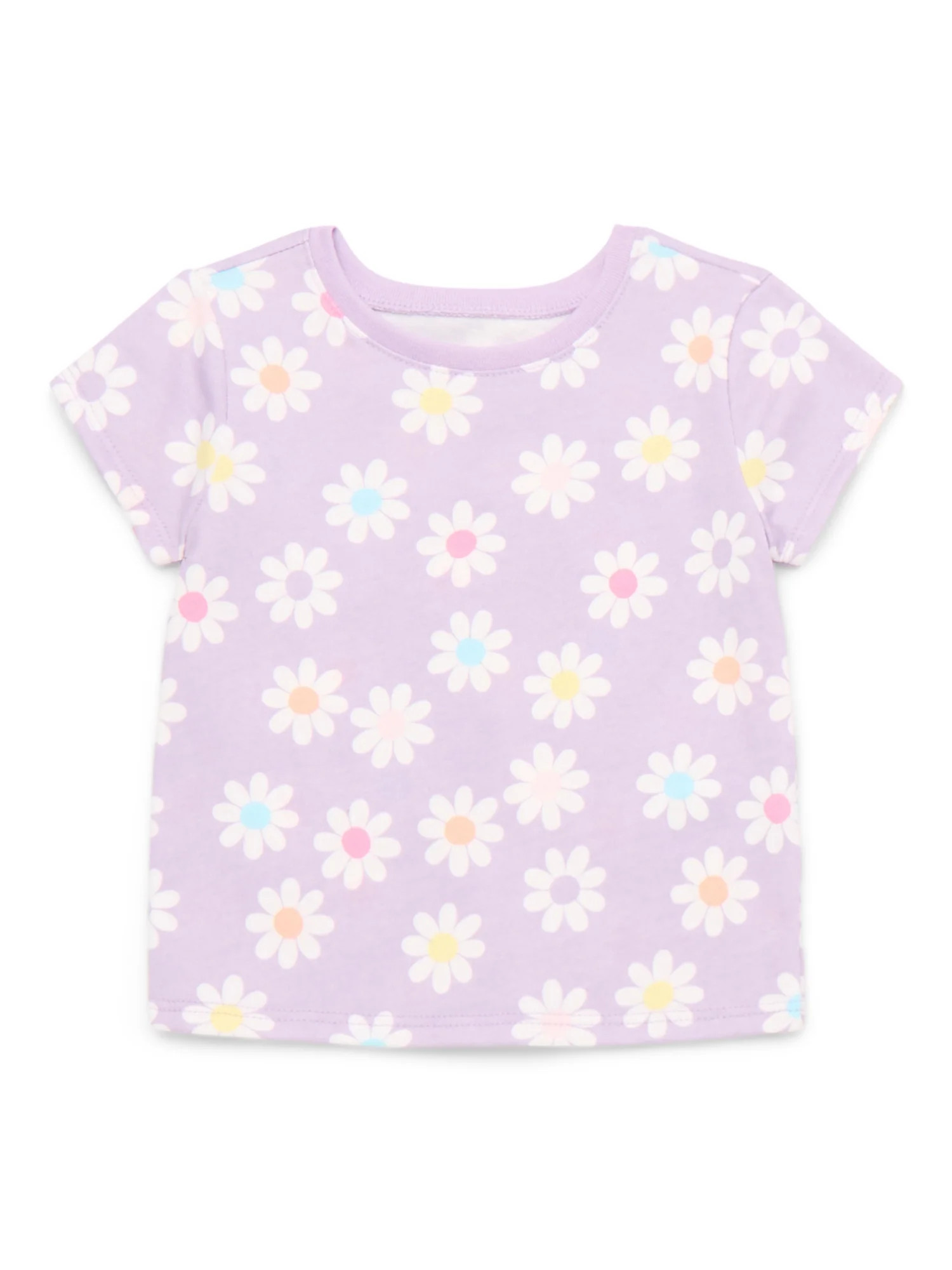 Garanimals Baby Girl Printed T-Shirt with Short Sleeves, Sizes 0M-24M | Walmart (US)