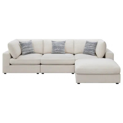 Upholstered Sectional with Ottoman | Wayfair North America