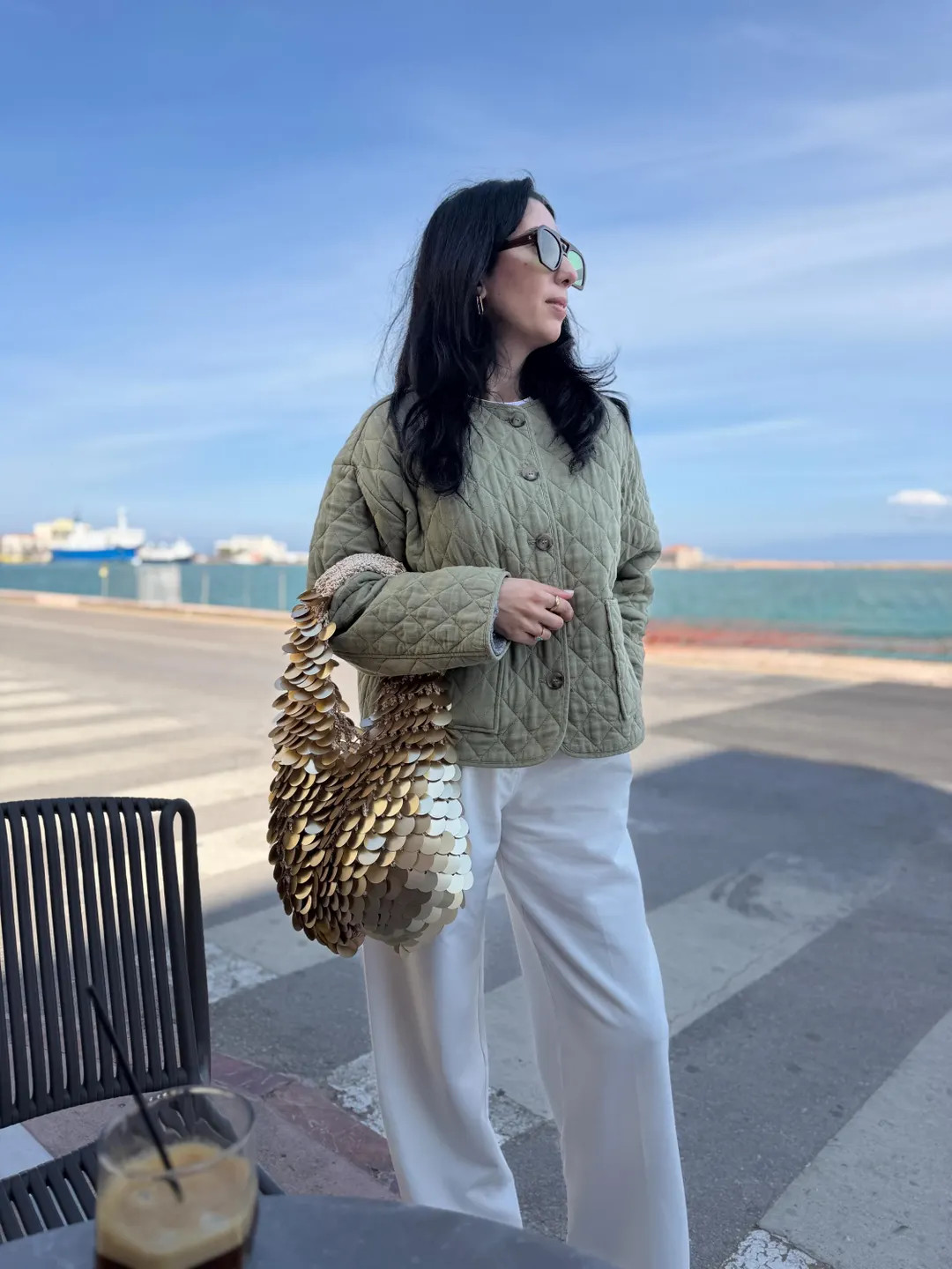 Handmade Gold Sequin Disc Bag: Luxury Gift for Her - Etsy | Etsy (US)