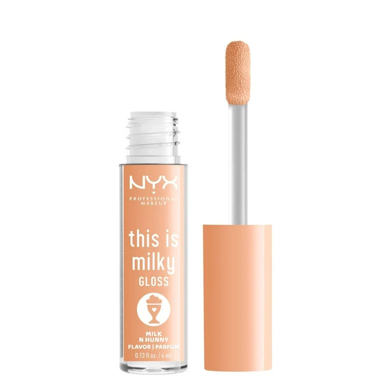 NYX Professional Makeup This Is Milky Gloss, Lip Gloss with 12 Hr Hydration, Milk N Hunny | Walmart (US)