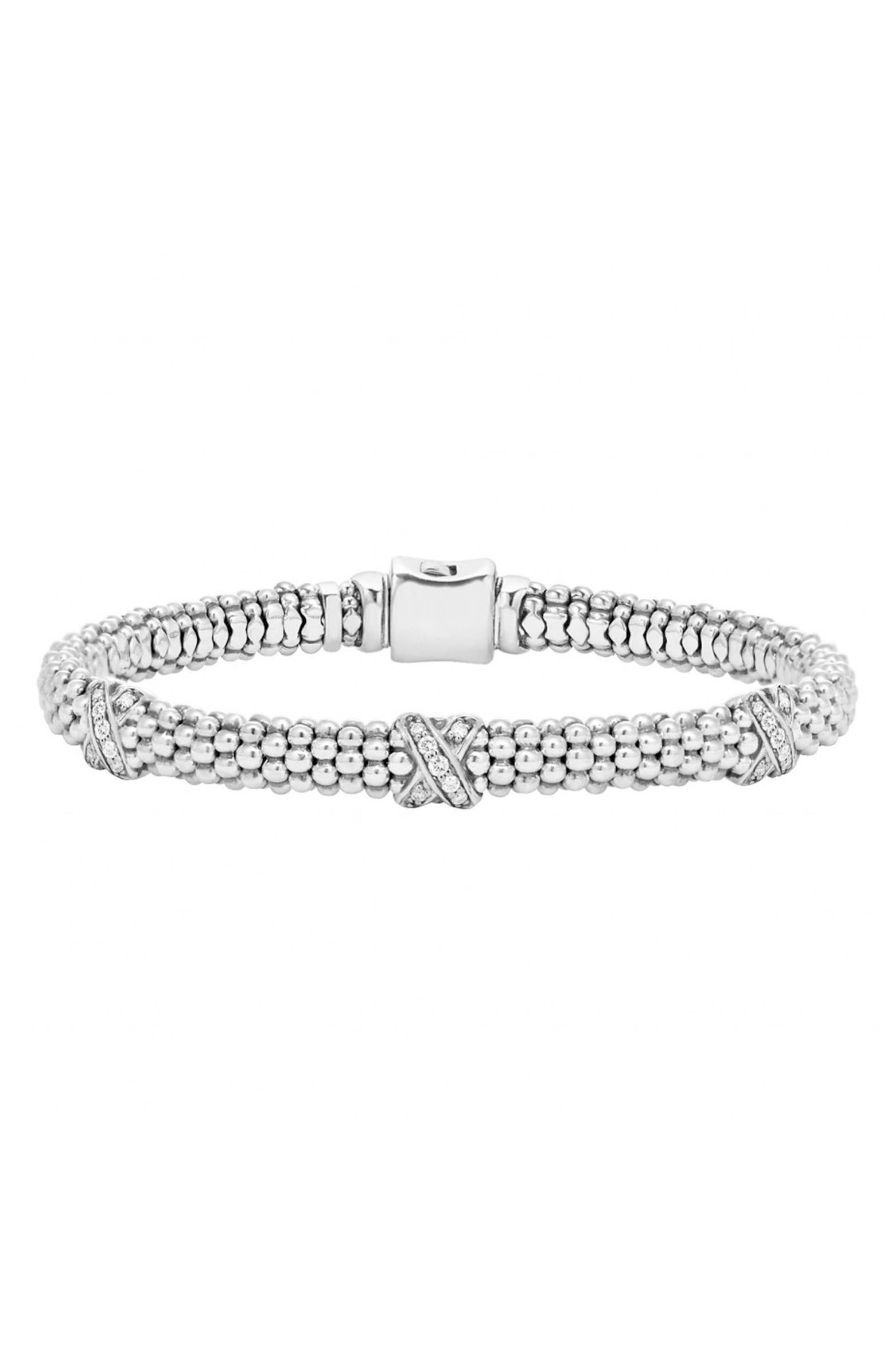 'Signature Caviar' Diamond Rope Bracelet | Nordstrom