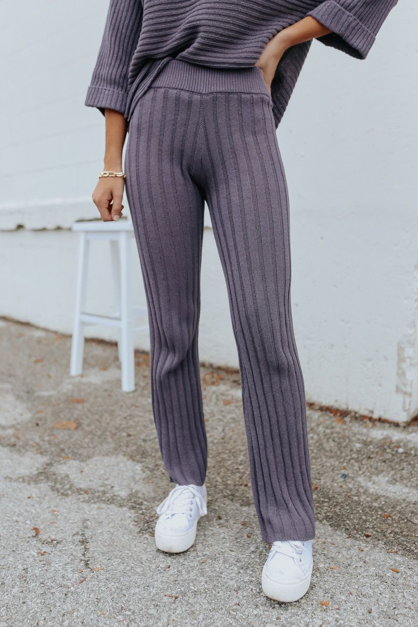 Ribbed Flare Sweater Pants | Magnolia Boutique