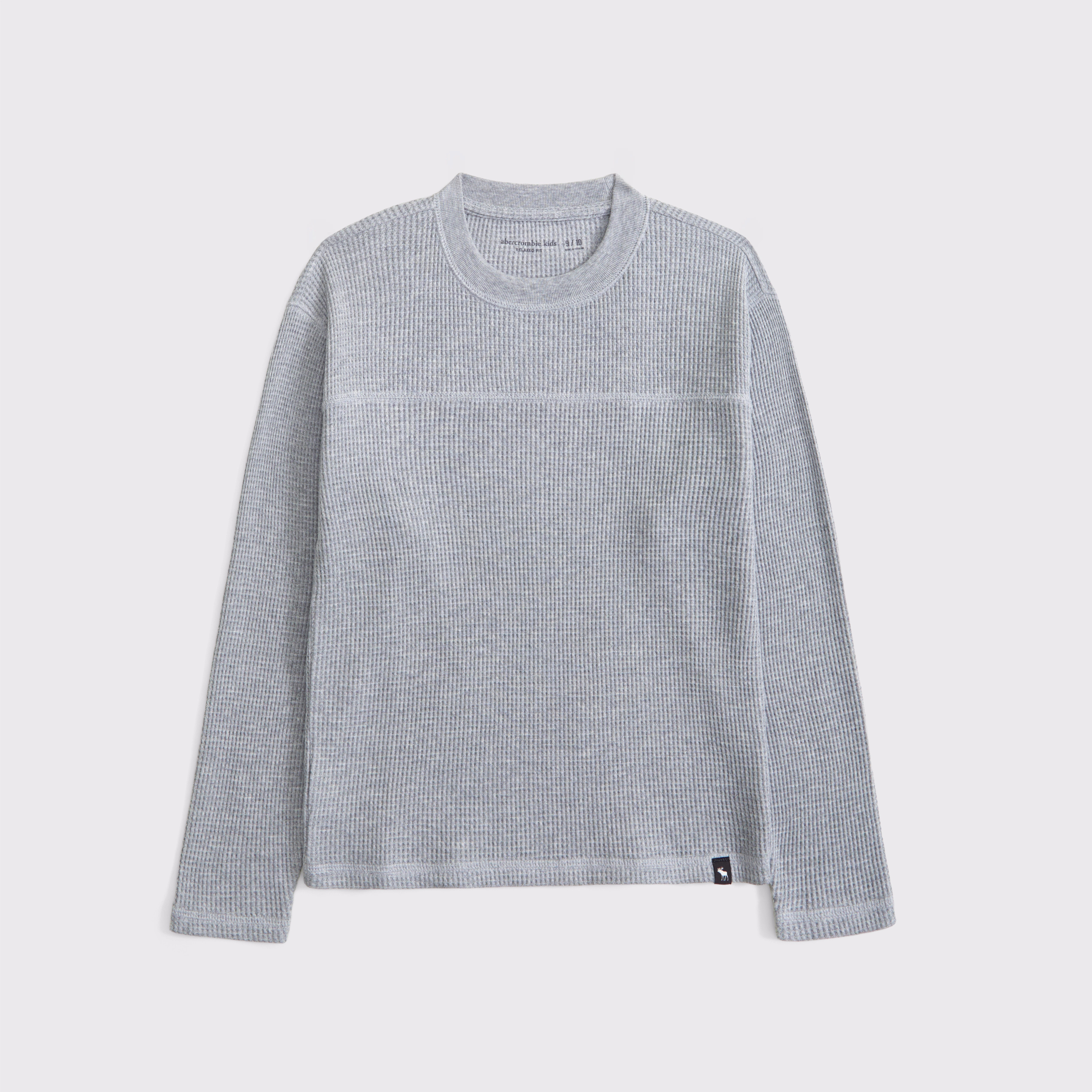 long-sleeve cozy waffle tee | Abercrombie & Fitch (US)