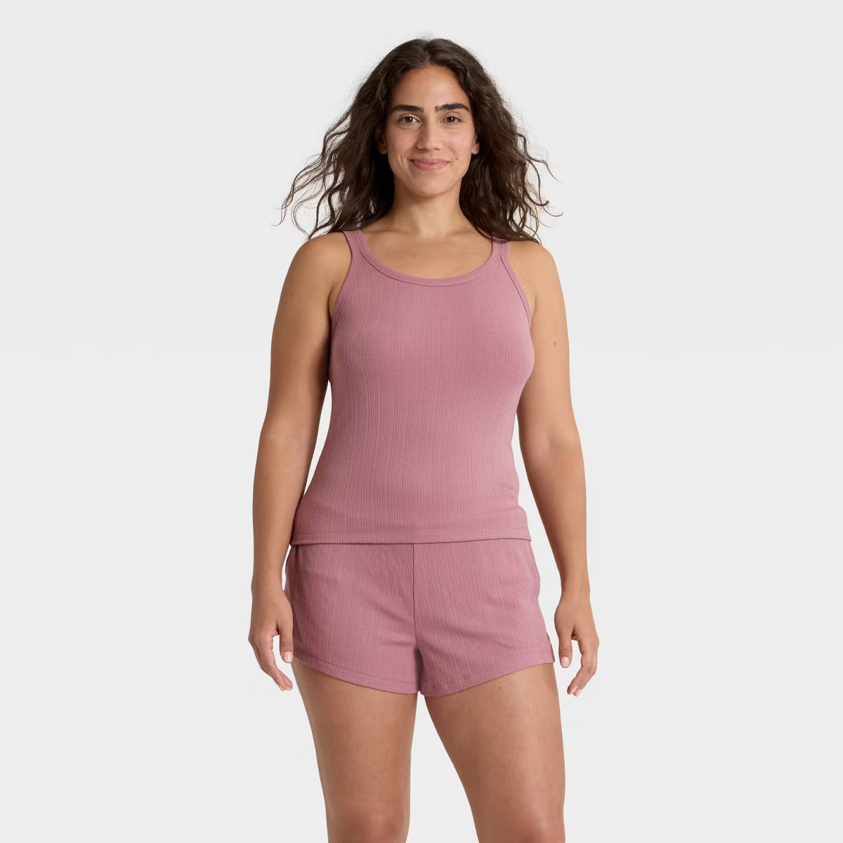 Women's Ribbed Tank Top and Shorts Pajama Set - Auden™ | Target