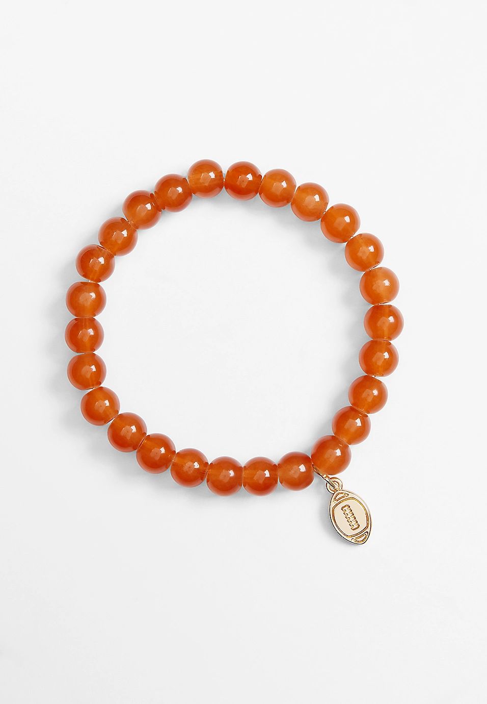 Football Charm Beaded Bracelet | Maurices