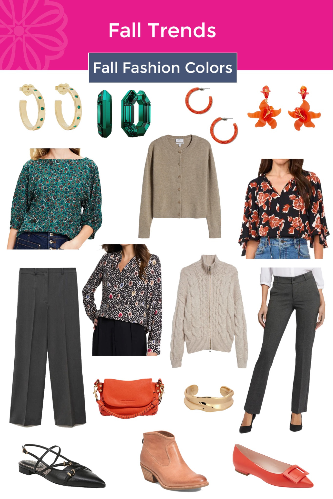 Some ideas to add fall fashion colors into your outfits!

#fallcolortrends
#fallfashion

#LTKSeasonal #LTKShoeCrush #LTKStyleTip