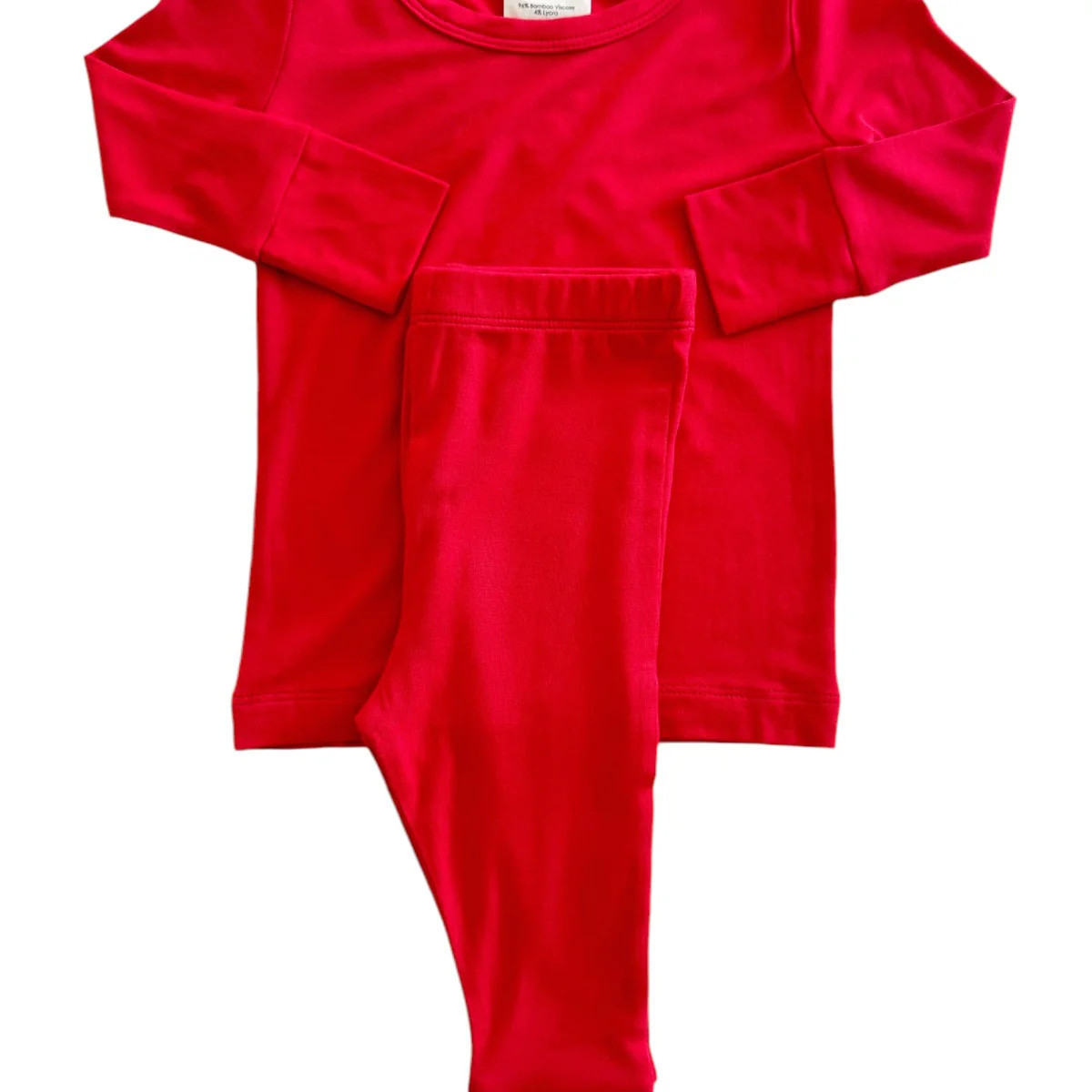 Long Sleeve 2-Piece Set, Red | SpearmintLOVE