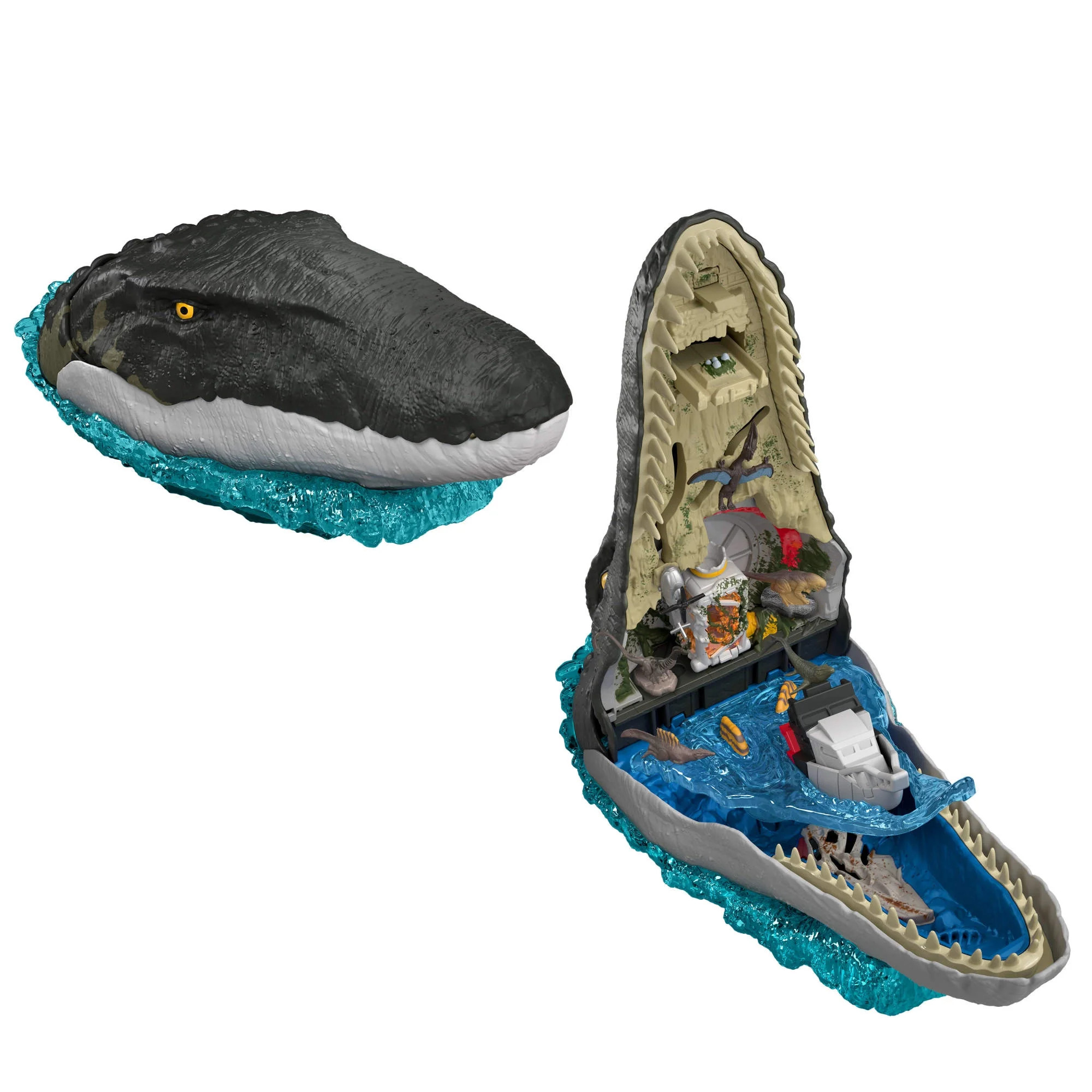 Jurassic World Rebirth Deluxe Mosasaurus Playset, 7 Interactive Features & Sound FX, 6 Micro Figs | Walmart (US)