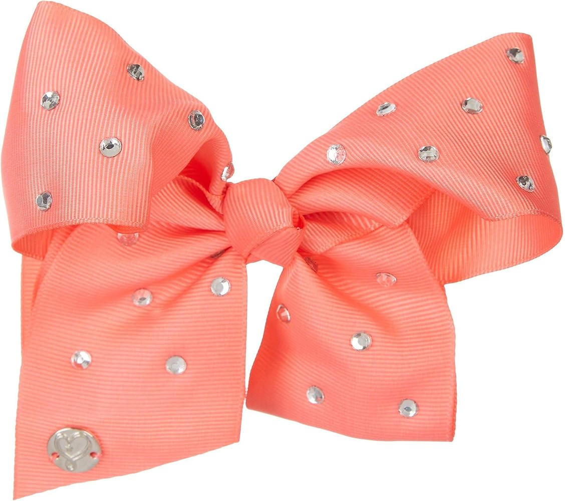 JoJo Girls Siwa Signature Collection Coral w/Rhinestone Bow | Amazon (US)