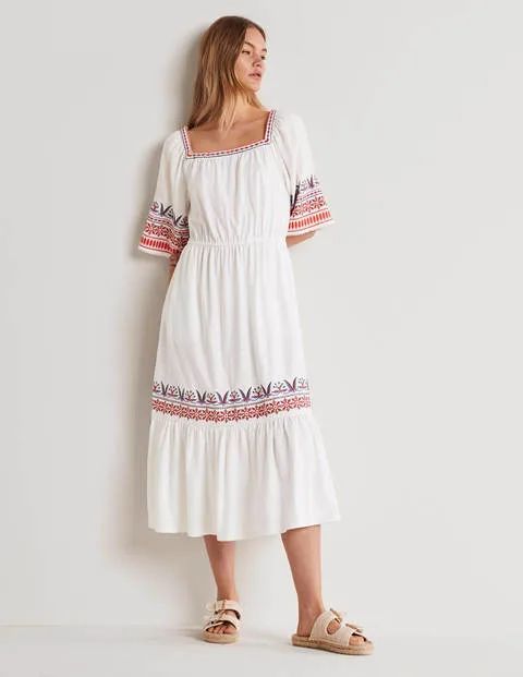 Jersey Embroidered Midi Dress | Boden (US)