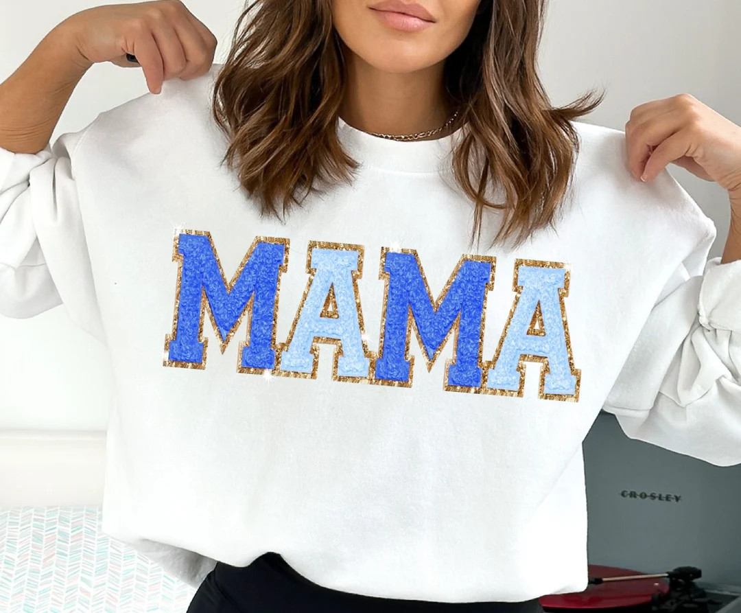 Gift for MAMA Sweatshirt, Valentines Day Gift for Mom Gift From Son, Baby Shower Gift Boy Gender ... | Etsy (US)