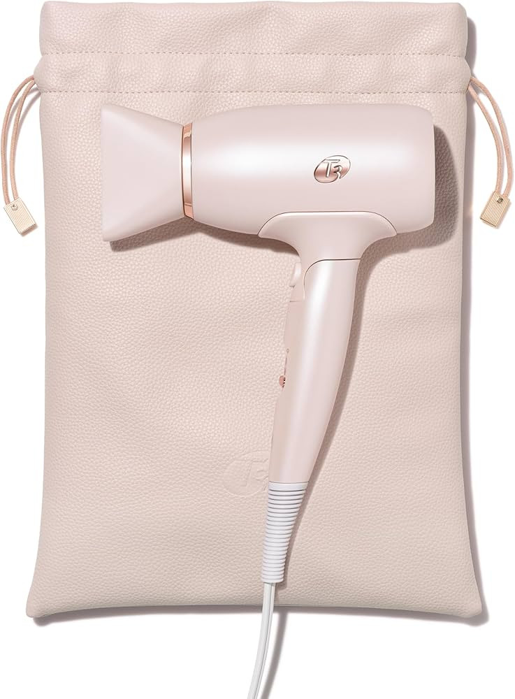 T3 Afar Lightweight Travel-Size Hair Dryer with Auto Dual Voltage, Folding Handle, Fast Drying, L... | Amazon (US)