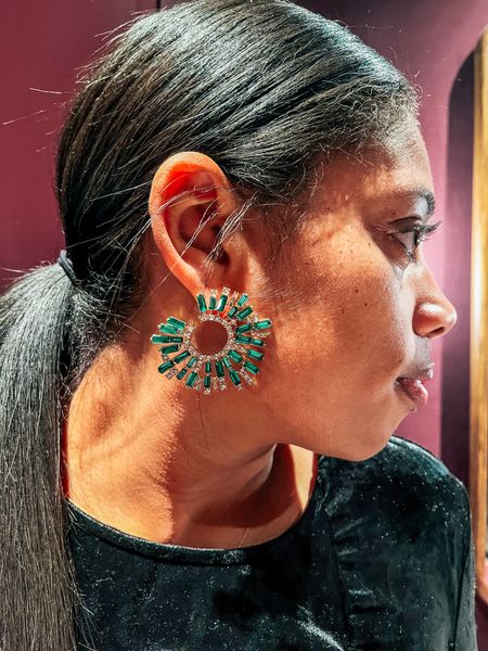 Emerald earrings 

#LTKtravel #LTKunder100 #LTKstyletip