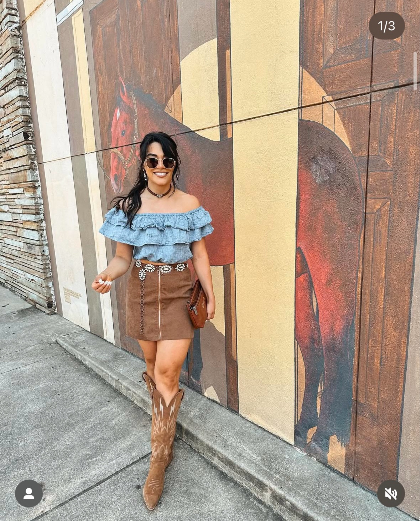 Denim x brown ft Dingo #westernfashion