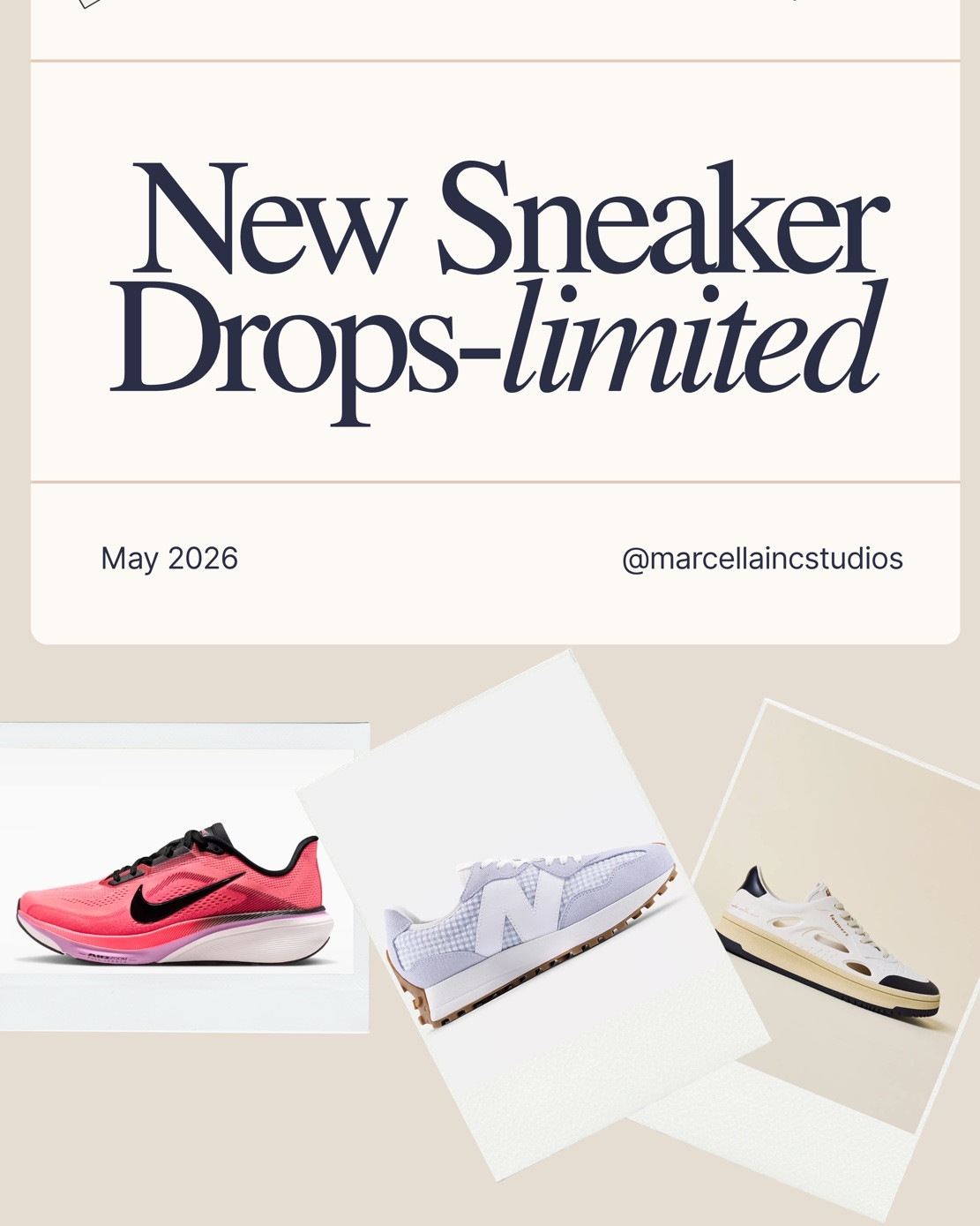 *NEW* Limited May Summer Sneaker Drops (these go fast):
1. New colors in Nike Pegasus 
2.New colors in Nike Vomero
3. Salomon- the “it” sneaker #gorpcore
4. New Balance 327- new print so cute!
5. Formers- new style alert!
I’ve also included some additional limited styles. So these go fast so grab them if they have your size!
#ltkshoecrush #nikerunning #nike #workoutshoe #runningshoe

#LTKOver40 #LTKfitnessgoals #LTKActive