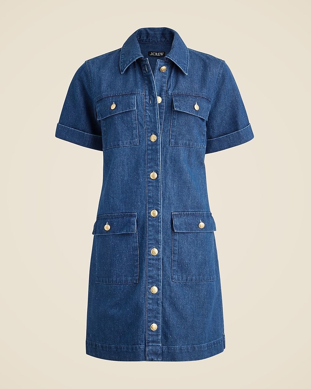 Utility pocket dress in denim | J. Crew US