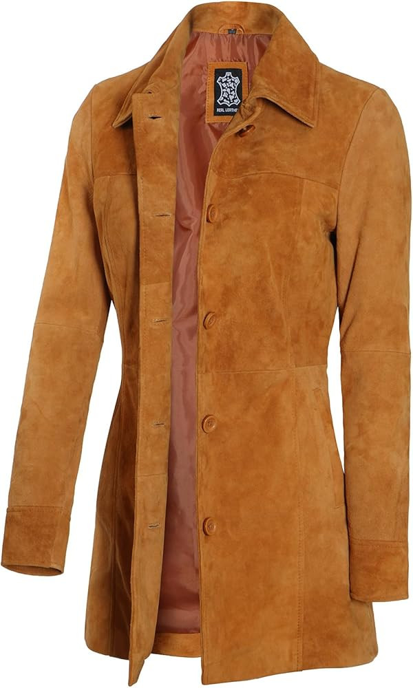 Decrum Leather Jacket Womens - Real Lambskin Car Coat Style Leather Jackets For Women | Amazon (CA)