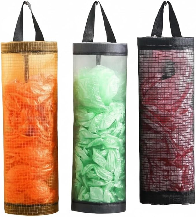 Puxa Saco Organizador Porta Sacolas Plásticas para Cozinha Nylon Impermeável, Design com Cordã... | Amazon (BR)