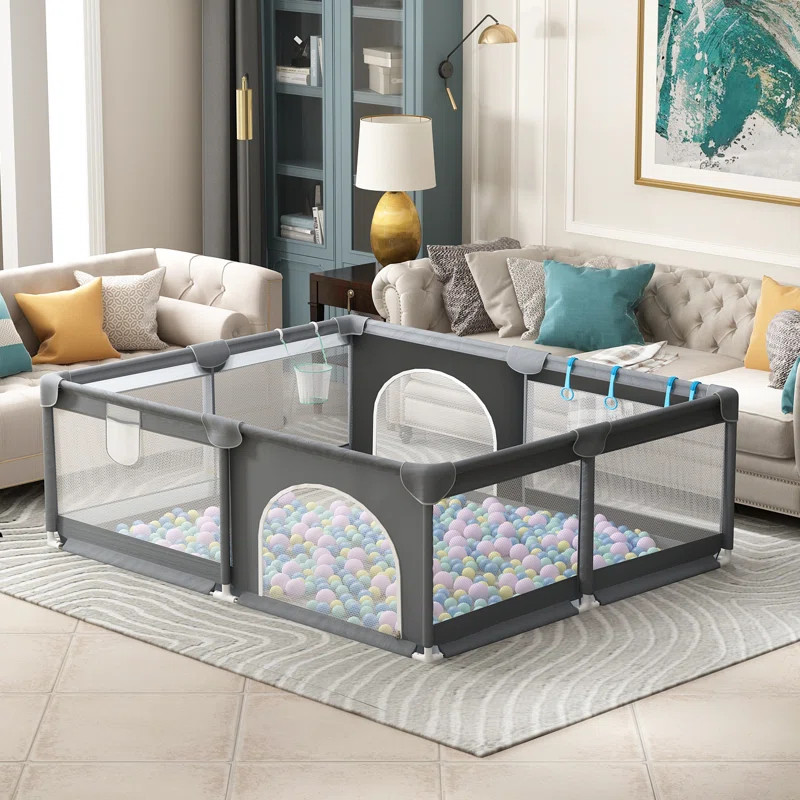 Extra Large Playpen for Babies, Toddlers, Kids Safety Gate | Wayfair North America