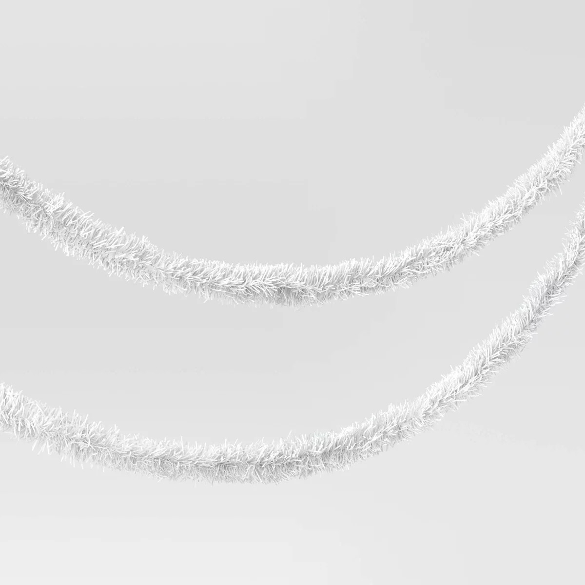 15' Tinsel Christmas Garland White - Wondershop™ | Target