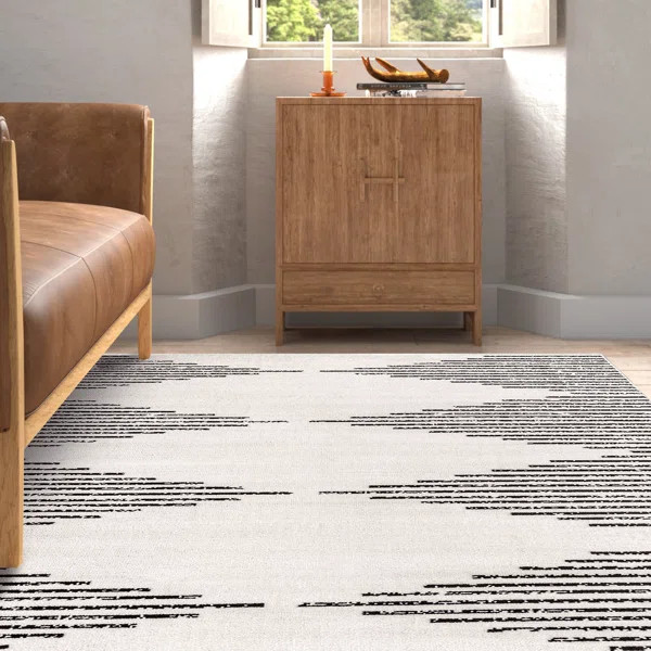 Joanne Geometric Gray Area Rug | Wayfair North America