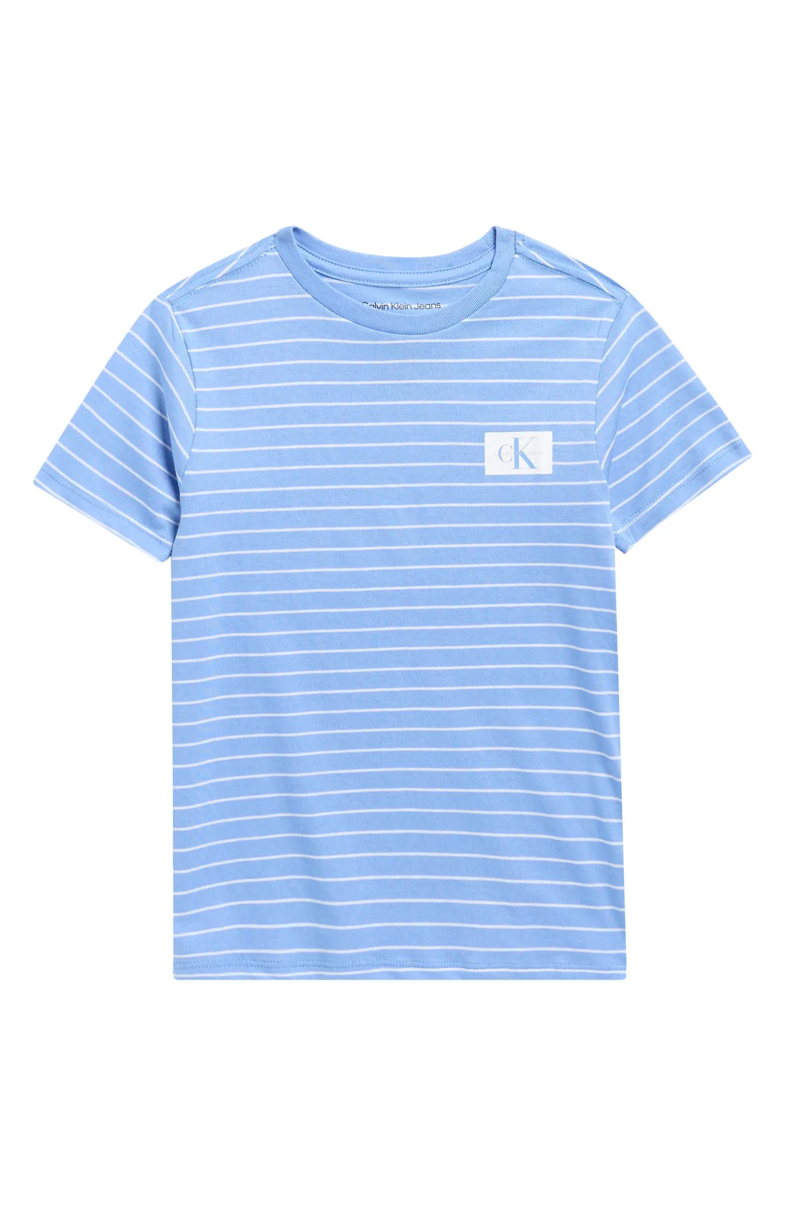 Calvin Klein Monogram Logo Stripe T-Shirt | Nordstromrack | Nordstrom Rack