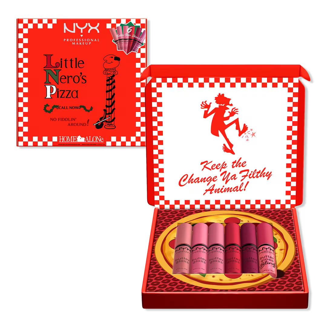 Limited Edition Home Alone 6 Piece Butter Gloss Pizza Vault Holiday Gift | Ulta