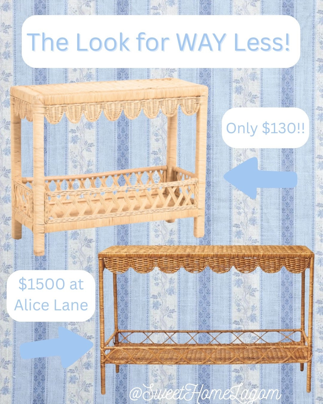 Scallops and wicker, oh my! The look for way way less! 

#LTKSeasonal #LTKSaleAlert #LTKHome