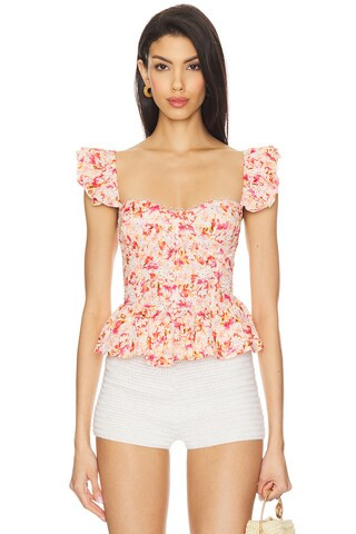 ASTR the Label Baylin Top in Pink Multi Floral from Revolve.com | Revolve Clothing (Global)
