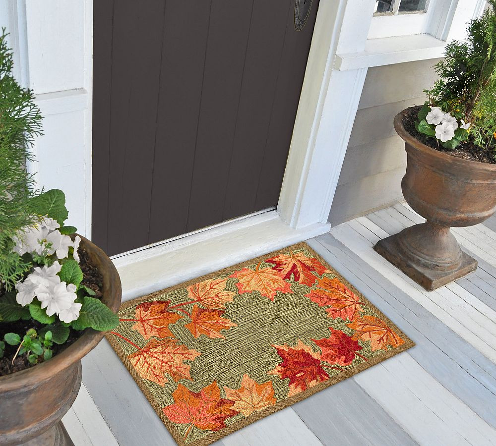 Leaves Border Doormat | Pottery Barn (US)