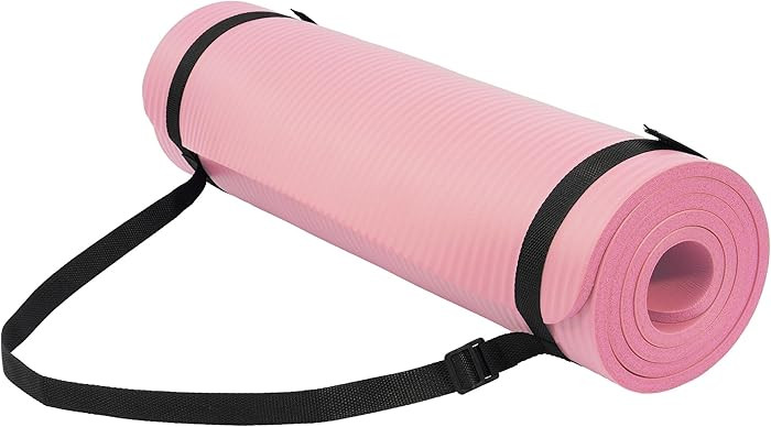 Fitvids Yoga Mat, 1/2-Inch Extra Thick High Density Exercise Mat, Anti-Tear Exercise Yoga Mat wit... | Amazon (US)