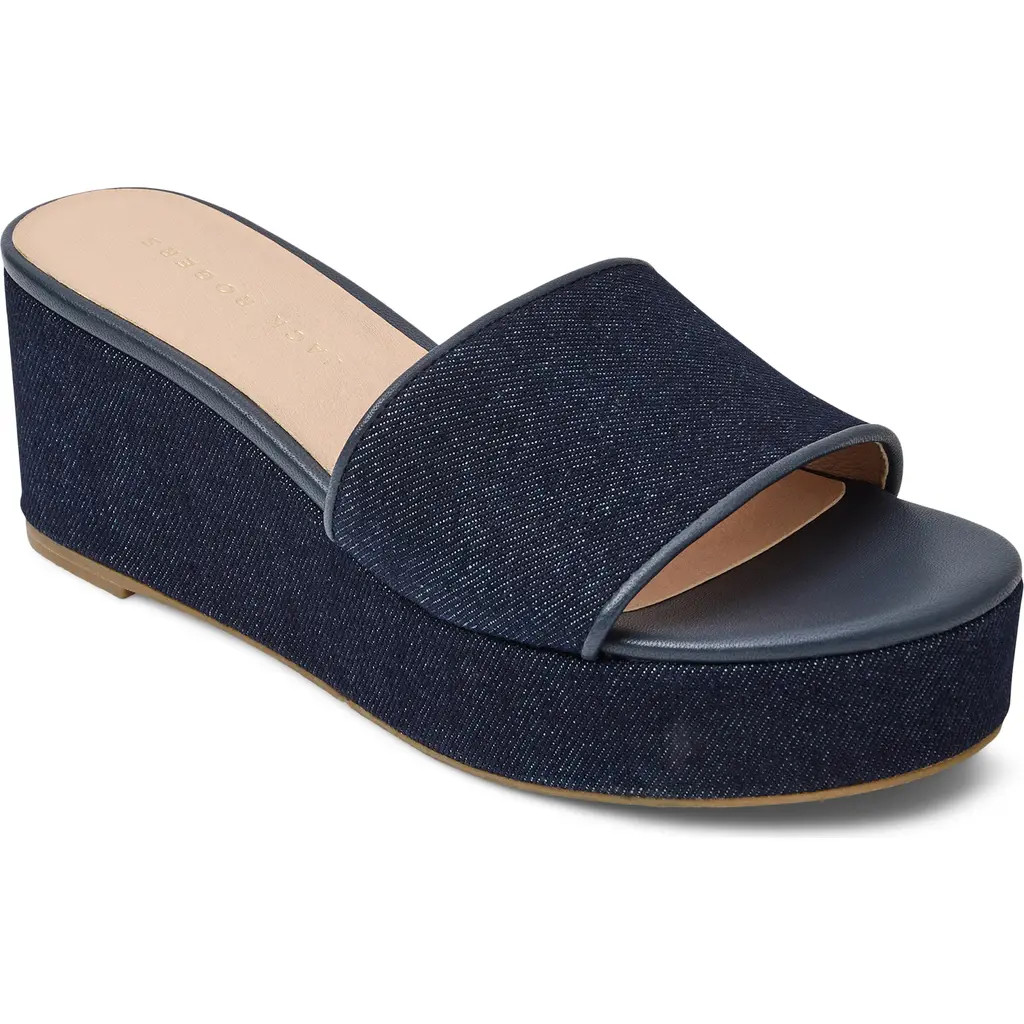 Jack Rogers Bay Platform Wedge Sandal in Indigo at Nordstrom, Size 7.5 | Nordstrom
