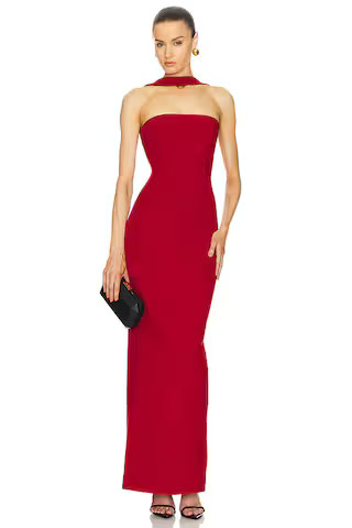 Helsa The Stephanie Dress in Deep Red from Revolve.com | Revolve Clothing (Global)