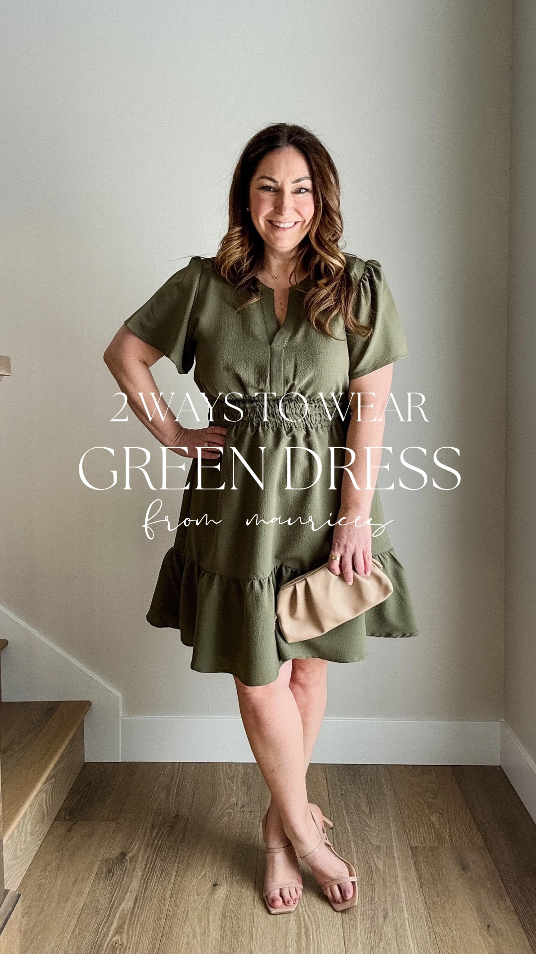 Spring dress styled 2 ways now 50% off wearing large in dress and jacket 

#LTKWatchNow #LTKMidsize #LTKSaleAlert