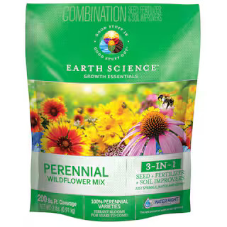 2 lbs. Perennial All-In-One Wild Flower Mix with Seed, Plant Food and Soil Conditioners | The Home Depot