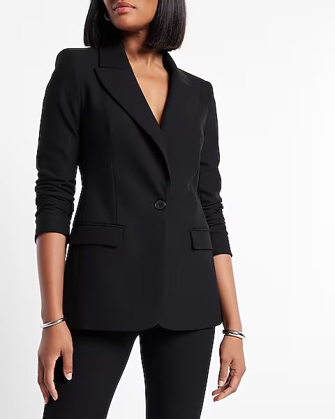 Peak Lapel One Button Blazer | Express