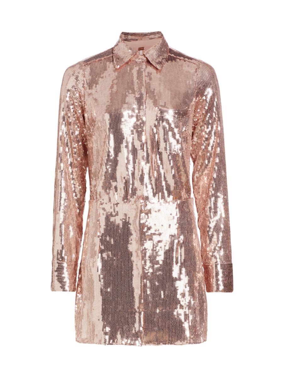 Sophie Sequined Shirtdress | Saks Fifth Avenue