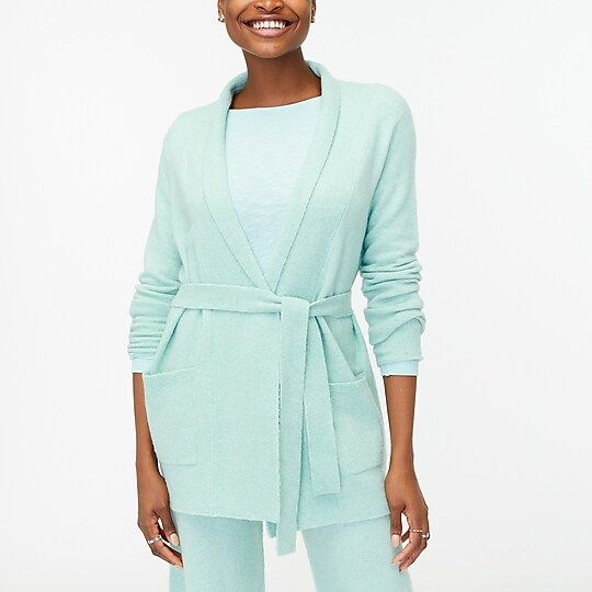 Wrap cardigan sweater in extra-soft yarn | J.Crew Factory