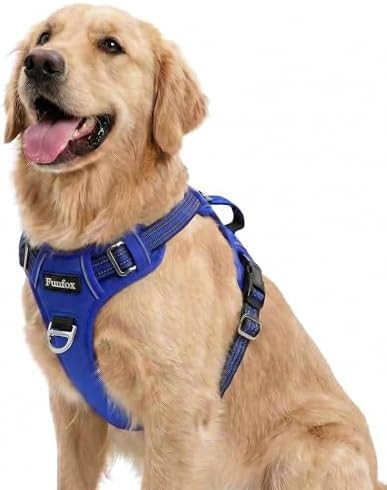Funfox Dog Harness No Pull, Adjustable Pet Vest Harness, Super Soft Material with Vertical Handle... | Amazon (US)