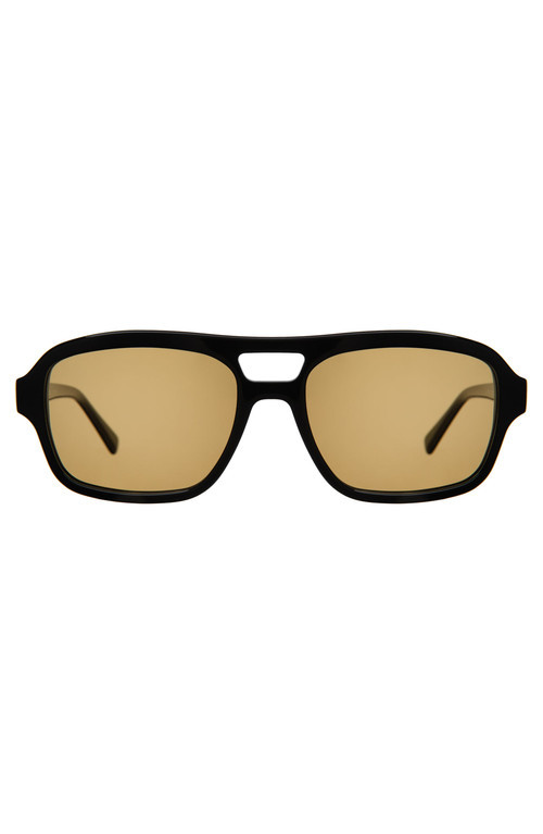 Lyndon Eyewear Morningside Sunglasses in Black /Yellow at Nordstrom | Nordstrom