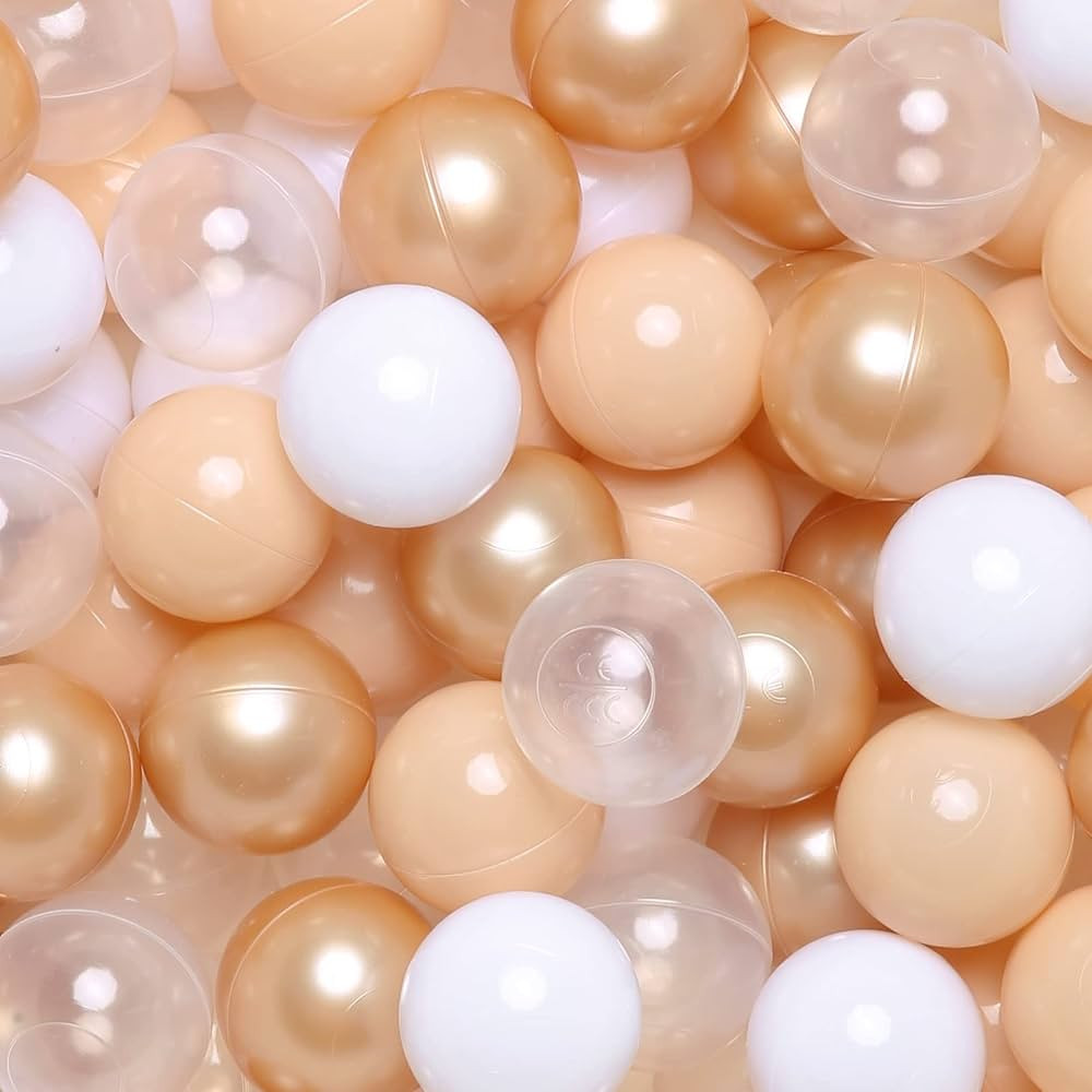 Realhaha Ball Pit Balls 100 Play Balls Plastic Balls for Baby Girls Toddlers Kids Play Tent Pool ... | Amazon (US)