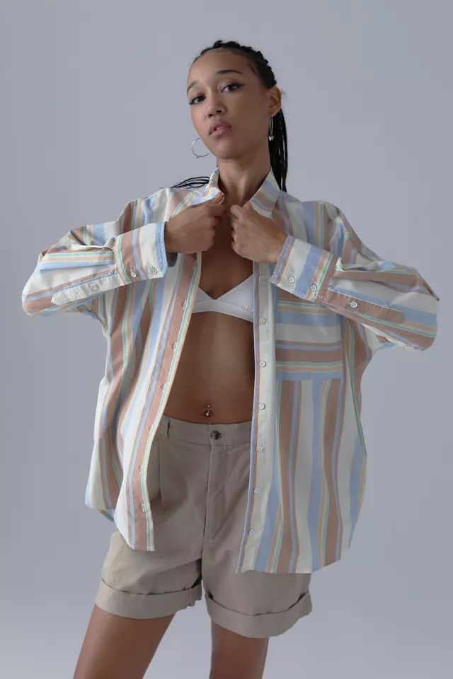 BDG Frankie Spliced Button-Down Shirt | Urban Outfitters (US and RoW)