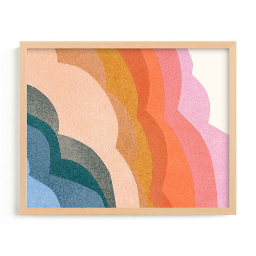 Rainbow Clouds Framed Wall Art by Minted for West Elm | West Elm (US)