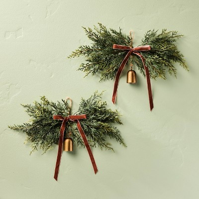 2pk Cedar Bell Mini Swag - Hearth & Hand™ with Magnolia | Target