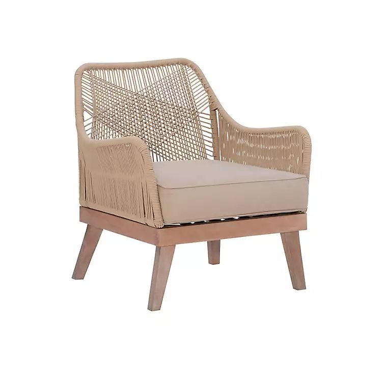 New!Natural Hand Woven Rope Accent Chair | Kirkland's Home