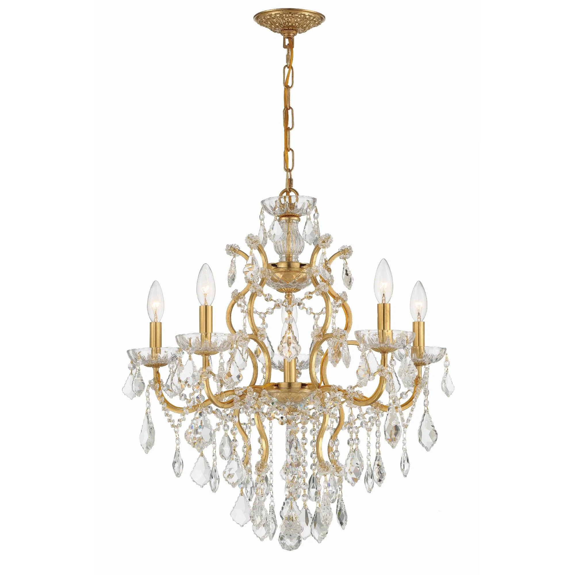 Filmore 23 Inch 6 Light Chandelier by Crystorama | 1800 Lighting