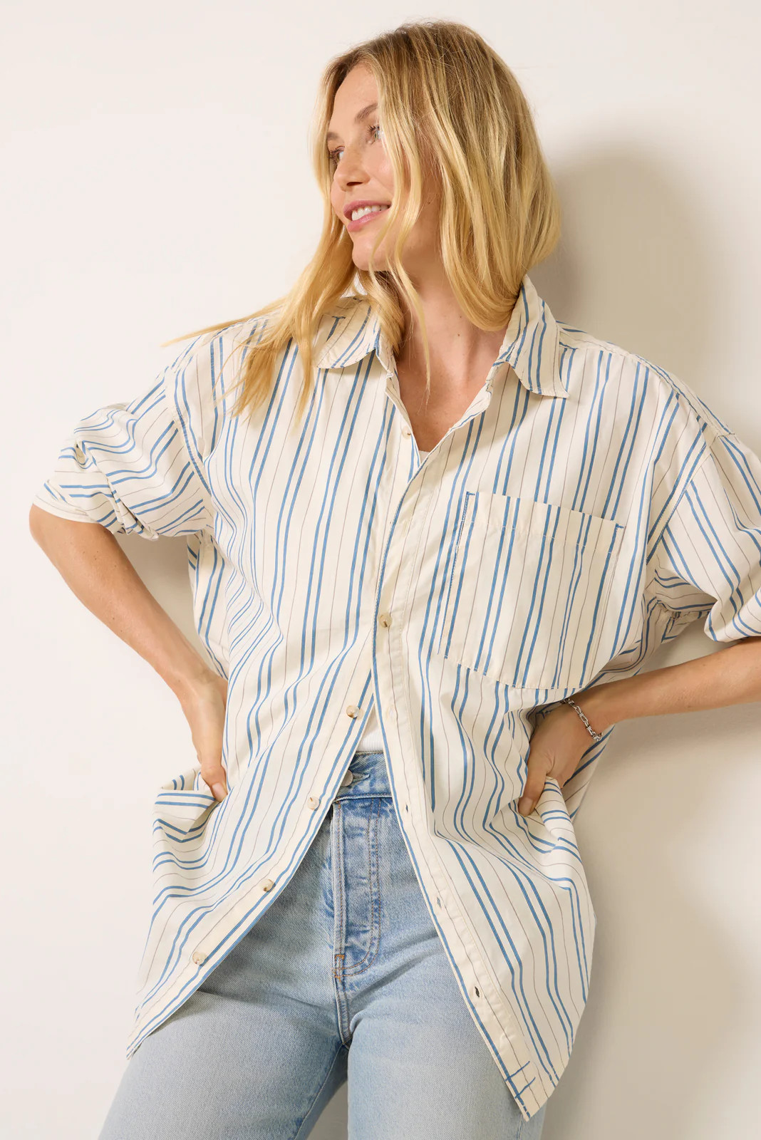 Freddie Striped Shirt | Evereve