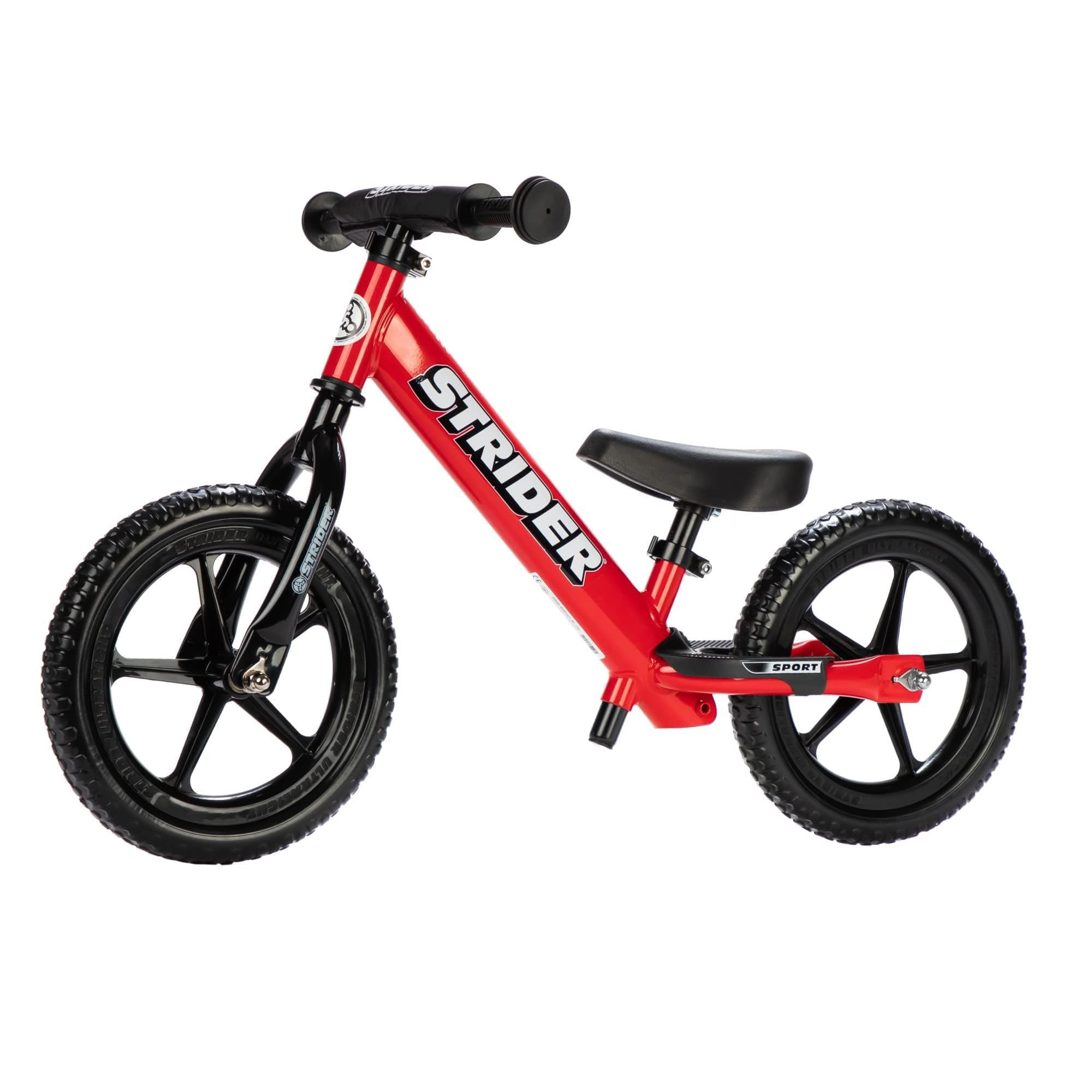 Strider 12” Sport Bike - No Pedal Balance Bicycle for Kids 1 to 4 Years - Includes Safety Pad, ... | Amazon (US)