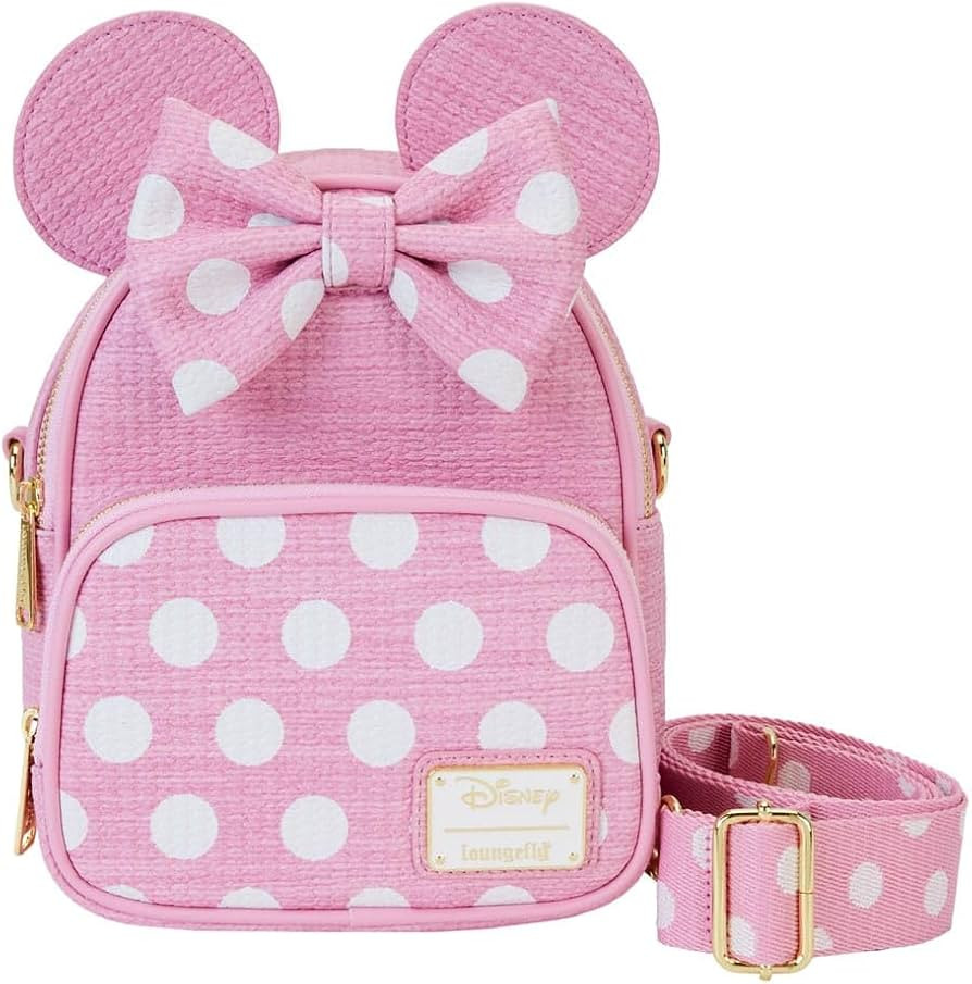 Loungefly Disney Minnie Straw MINI Convertible Bag | Amazon (US)